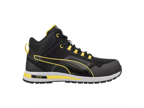 Puma Puma Crosstwist BLK Mid SB E PS WPA FO HRO SR villanyszerelő bakancs 38 fekete/sárga