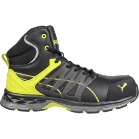 PUMA PUM-633880 Puma Velocity 2.0 Yellow Mid S3 ESD HRO SRC munkavédelmi bakancs 63.388.0 (fekete/sárga, 48) 48