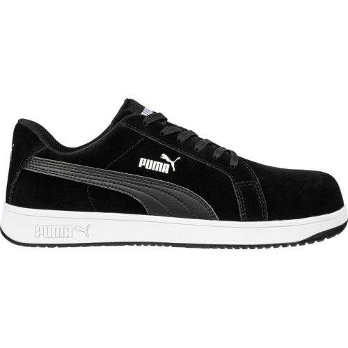 PUMA PUM-640010 Puma Iconic Low S1PL ESD FO HRO SR munkavédelmi cipő (fekete, 36) 36