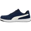 PUMA PUM-640020 Puma Iconic Suede Low S1PL ESD FO HRO SR munkavédelmi cipő (tengerészkék, 40) 40