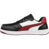 PUMA PUM-640200 Puma Frontcourt Low S3L ESD FO HRO SR munkavédelmi cipő (fekete/fehér, 40) 40