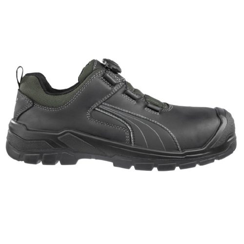 PUMA PUM-640721 Puma Cascades Disc Low S3 CI HI HRO SRC munkavédelmi cipő (fekete/szürke, 39) 39