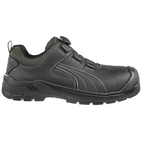 PUMA PUM-640721 Puma Cascades Disc Low S3 CI HI HRO SRC munkavédelmi cipő (fekete/szürke, 43) 43