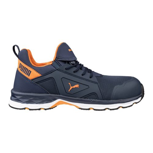 PUMA PUM-643780 Puma Chase Blue/Orange S1PS ESD FO HRO SR munkavédelmi cipő (kék/narancs, 39) 39