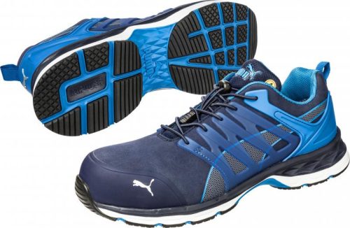 PUMA PUM-643850 Puma Velocity 2.0 Blue low S1P ESD HRO SRC munkavédelmi cipő (kék, 43) 43