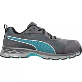 PUMA PUM-643900 PUMA Fuse Knit Blue WNS LOW S1P ESD HRO SRC női munkavédelmi cipő (szürke/kék, 42) 42