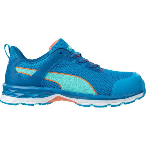 PUMA PUM-643910 PUMA Beat WNS LOW S1 ESD HRO SRC női munkavédelmi cipő (kék/narancs, 36) 36