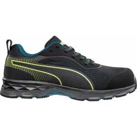 PUMA PUM-643930 PUMA Fuse Knite Black WNS LOW S1P ESD HRO SRC női munkavédelmi cipő (fekete/sárga, 42) 42