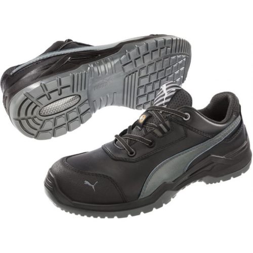 A Puma Argon RX munkavédelmi cipő S3 biztonsági besorolása mellett fokozottan csúszásbiztos, valamint ESD tulajdonságokkal is rendelkező lábbeli.