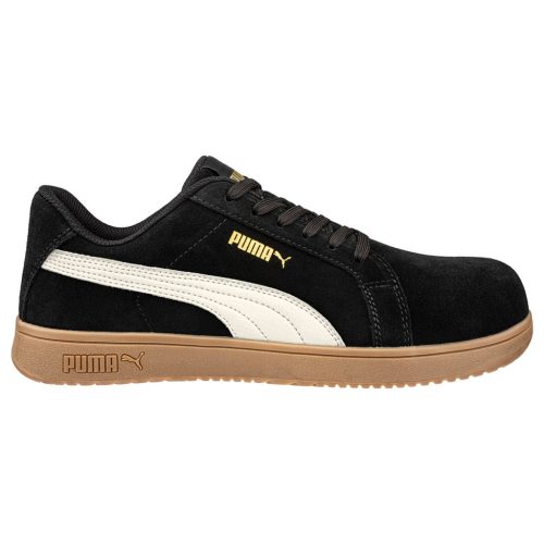 PUMA Puma Iconic BLK/Gum Low S1PL ESD FO HRO SR munkavédelmi cipő 36 Fekete