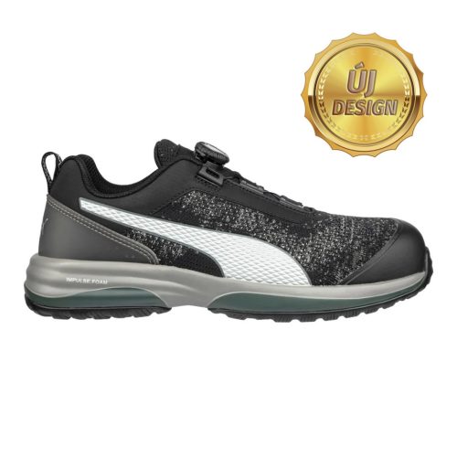 PUMA PUM-644541 Puma Charge Disc Low S1P ESD HRO SRC munkavédelmi cipő (fekete, 44) 44