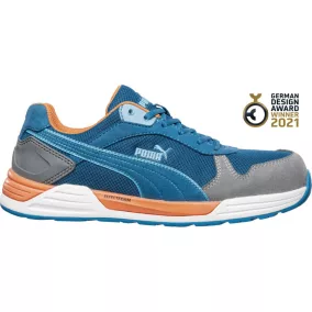 PUMA Pum-644640 Puma Frontside Low S1P ESD HRO SRC munkavédelmi cipő (kék/szürke/fehér, 46) 46