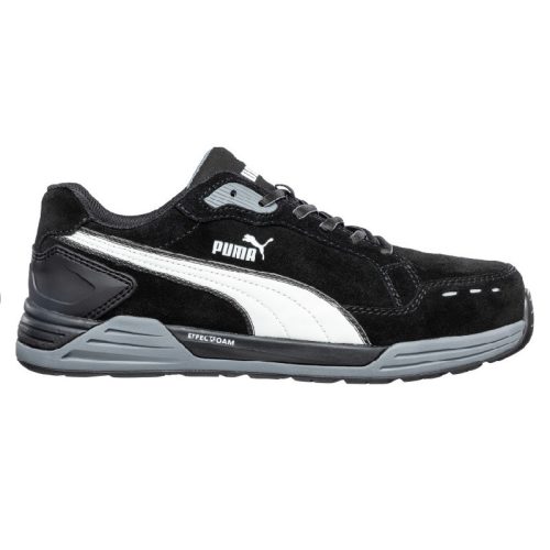 PUMA PUM-644650 Puma Airtwist Black Low S3 ESD HRO SRC munkavédelmi cipő (fekete, 39) 39