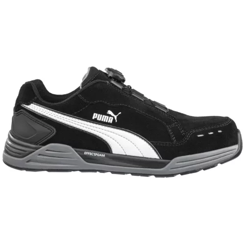 PUMA PUM-644651 Puma Airtwist Disc Low S3 ESD HRO SRC munkavédelmi cipő (fekete, 45) 45