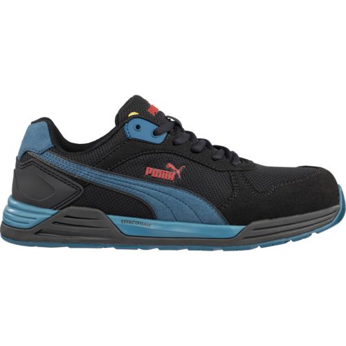 PUMA PUM-644660 Puma Frontside Low S1P ESD HRO SRC munkavédelmi cipő (fekete/kék, 39) 39
