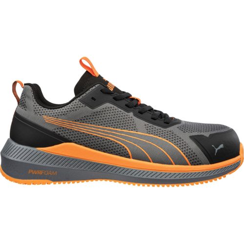 PUMA PUM-645000 Puma Slide Grey/Orange S1PS ESD FO HRO SR munkavédelmi cipő (szürke/narancs, 39) 39