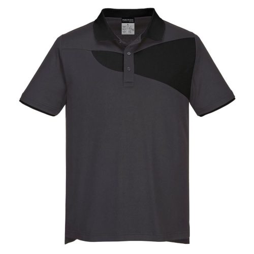 Portwest PW210 PW210 Pique póló S/S (szürke/fekete, S) S