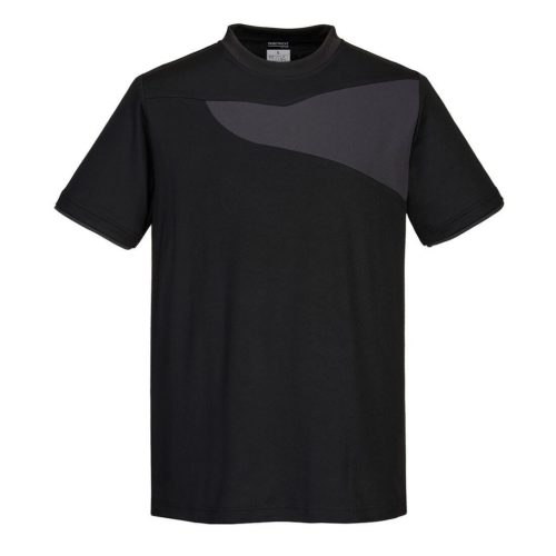 Portwest PW211 PW211 rövid újjú póló S/S (fekete/szürke, S) S