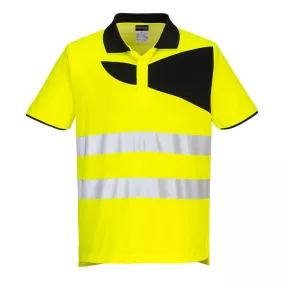 portwest pw212 hi-vis póló s sárga fekete