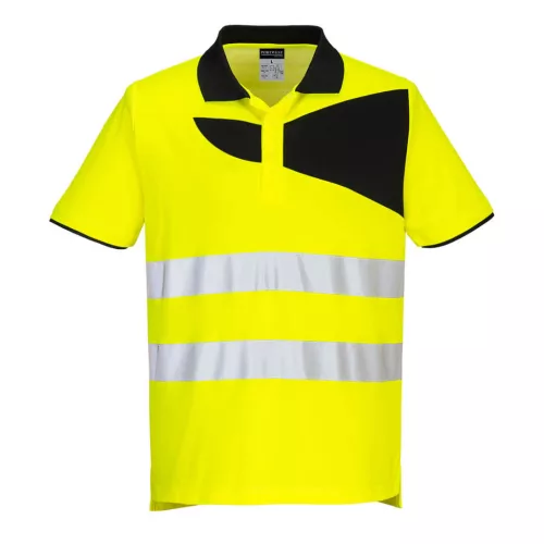 portwest pw212 hi-vis póló s sárga fekete