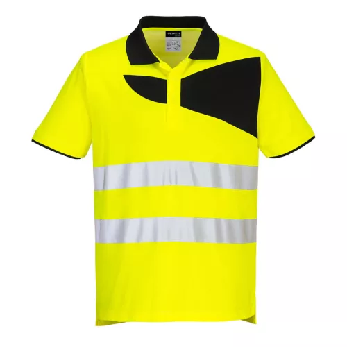 portwest pw212 hi-vis póló s xl sárga fekete