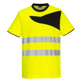 portwest pw213 hi-vis póló s 3xl sárga fekete