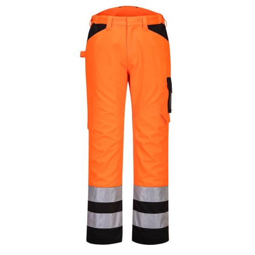 portwest pw241 hi-vis nadrág 33 narancs fekete