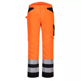 portwest pw241 hi-vis nadrág 34 narancs fekete