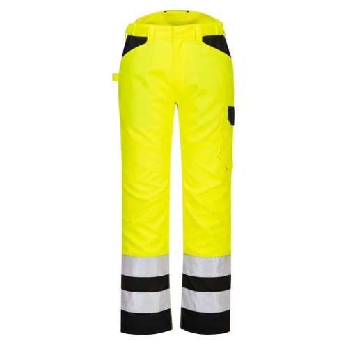 portwest pw241 hi-vis nadrág 28 sárga fekete