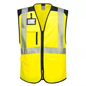 Portwest PW309 PW309 PW3 Hi-Vis Executive mellény (sárga/fekete, S) S