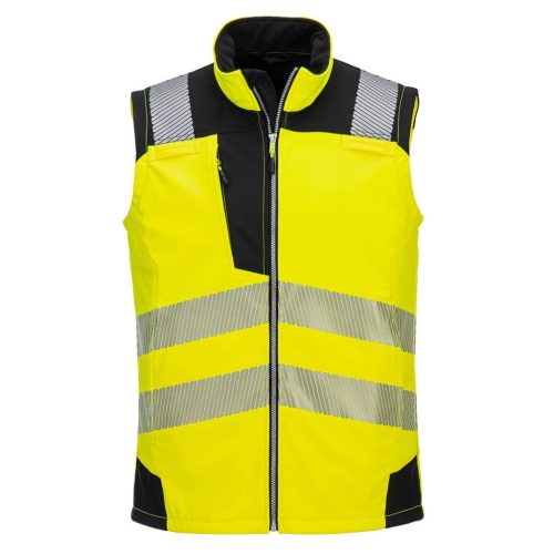 portwest pw325 pw3 jól láthatósági softshell mellény s sárga fekete