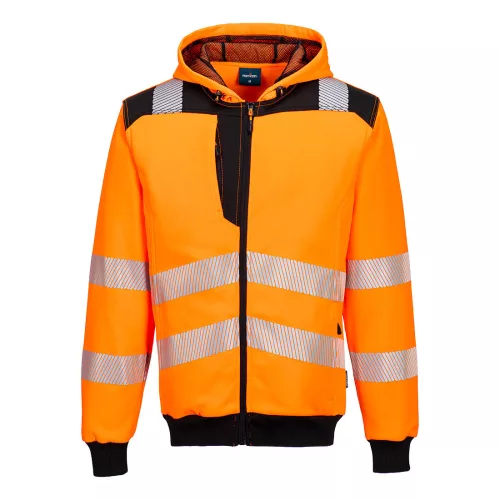 Portwest PW327 PW3 Hi-Vis zippzáras kapucnis pulóver S