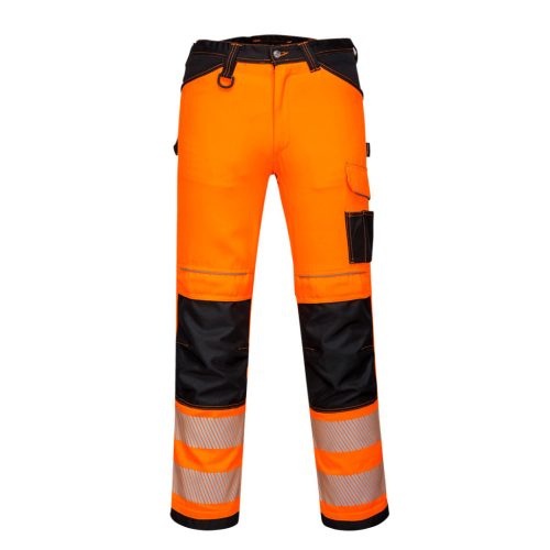portwest pw340 pw3 hi-vis nadrág 28 narancs fekete