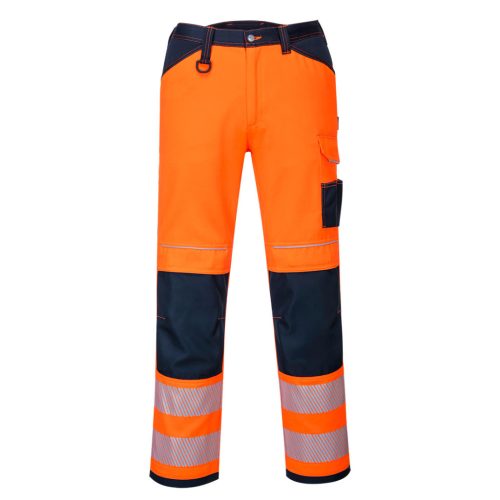 portwest pw340 pw3 hi-vis nadrág 28 narancs tengerészkék