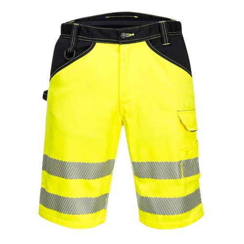 portwest pw348 pw3 hi-vis rövidnadrág 30 sárga fekete