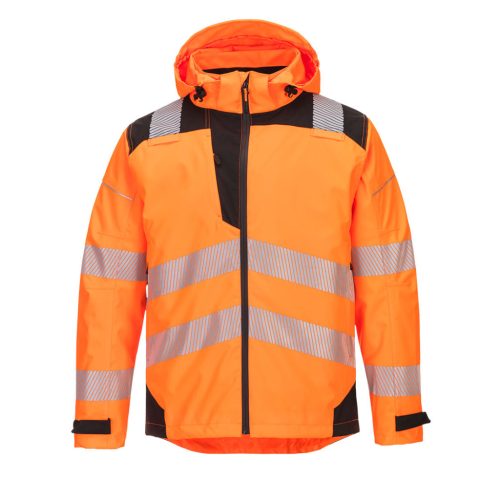 Portwest PW360 PW3 Extreme lélegző esőkabát (HV narancs/fekete, 3XL) 3XL