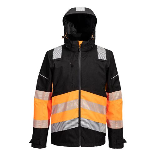 Portwest PW3 Hi-Vis Class 1 Extreme lélegző esőkabát S Narancssárga/Fekete