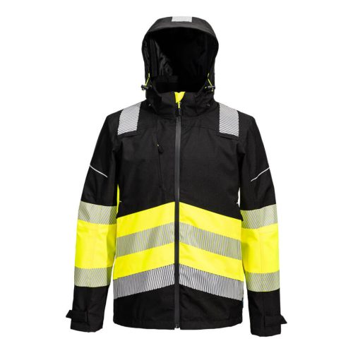 Portwest PW3 Hi-Vis Class 1 Extreme lélegző esőkabát S Sárga/Fekete