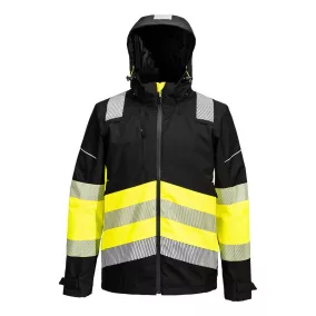 Portwest PW3 Hi-Vis Class 1 Extreme lélegző esőkabát 3XL Sárga/Fekete