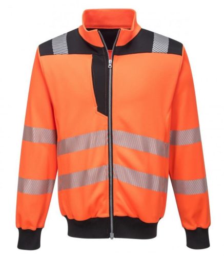 portwest pw370 pw3 hi-vis pulóver s narancs fekete