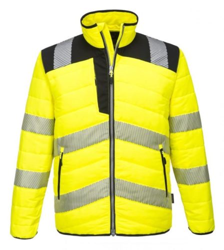 portwest pw371 pw3 hi-vis baffle kabát s sárga fekete