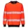 Portwest PW379 PW379 PW3 Hi-Vis Crew Neck pulóver Piros/Fekete S