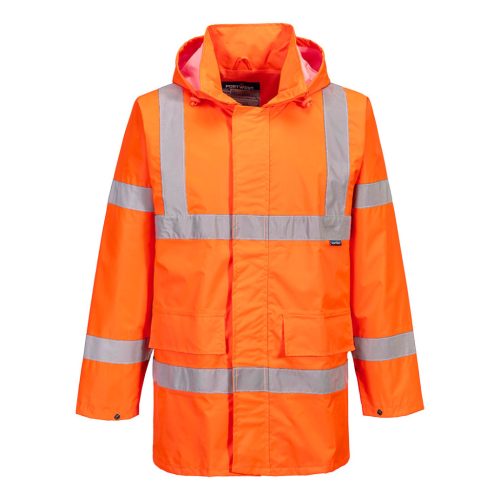 A Portwest Lite jólláthatósági munkavédelmi kabát sárga és narancs színekben, S-től 3XL méretig kerül forgalomba.