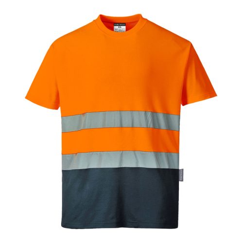 Portwest S173 Hi-Vis kontraszt pólóing Narancs/Kék L