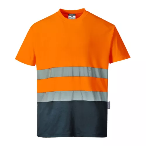 portwest s173 hi-vis kontraszt pólóing m narancs kék