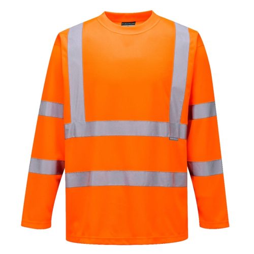 portwest s178 hi-vis hosszú ujjú póló s narancs
