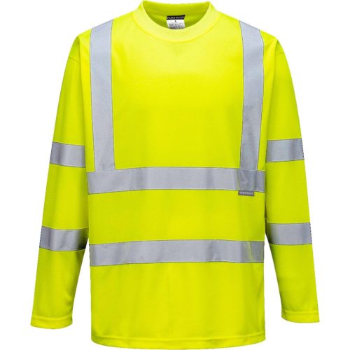 portwest s178 hi-vis hosszú ujjú póló s sárga