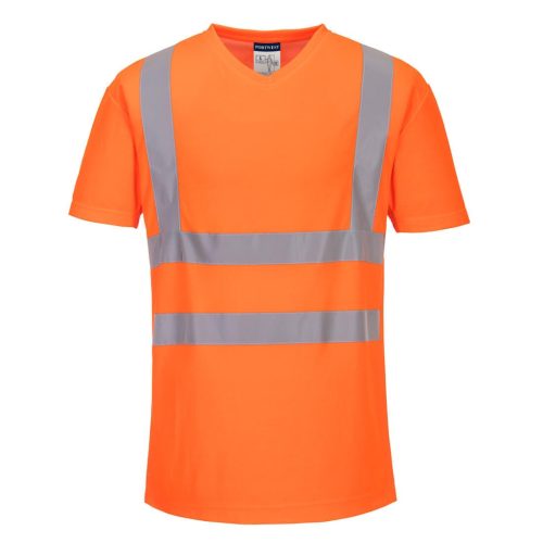 Portwest S179 S179 V-nyakú hálós betétekkel ellátott póló (narancs, S) S