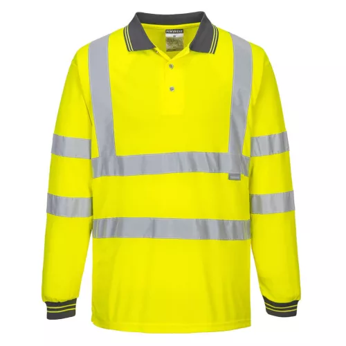 portwest s277 hi-vis hosszú ujjú pólóing 3xl sárga