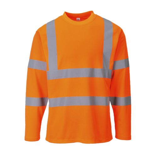 Portwest S278 Hi-Vis hosszú ujjú pólóing Narancs L
